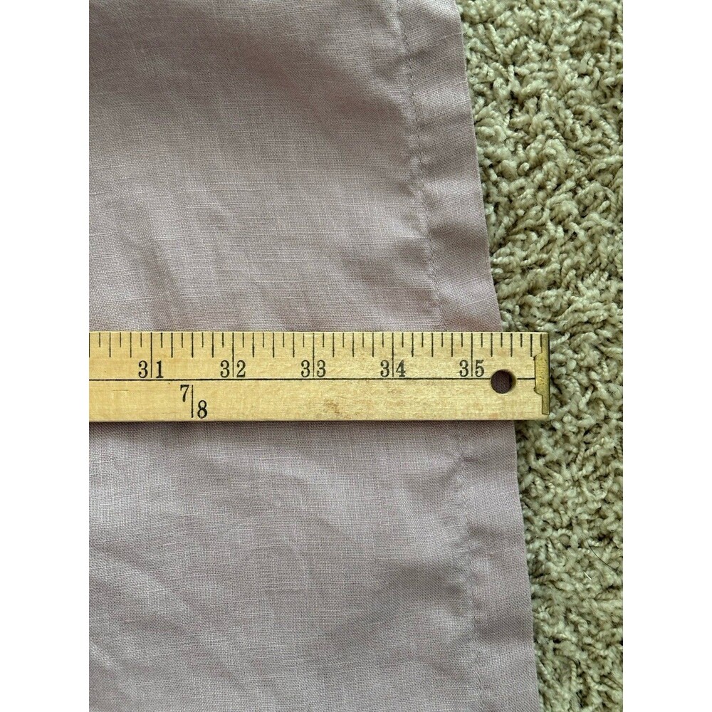 C & C California 100% Linen Sleeveless Dress Tiered Pink Size M Boho Resort - Picture 10 of 12